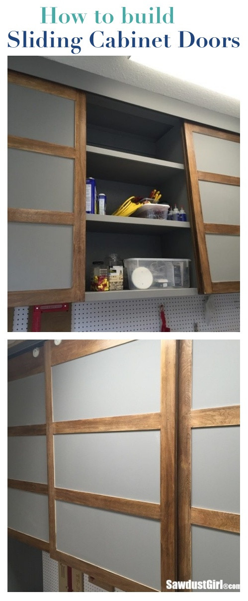 Best ideas about Sliding Cabinet Doors DIY
. Save or Pin Easy DIY Sliding Doors for Cabinets Sawdust Girl Now.