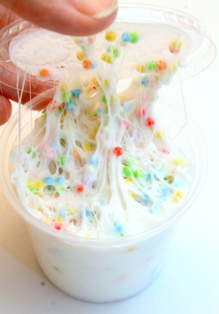Best ideas about Slime Birthday Cake
. Save or Pin Birthday Cake Confetti Slime Recipe Best Fluffy Slime Now.
