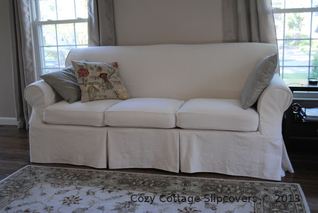 Best ideas about Slip Covers For Sofa
. Save or Pin Cozy Cottage Slipcovers Natural Brushed Canvas Sofa Slipcover Now.