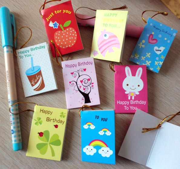 Best ideas about Small Birthday Gift Ideas
. Save or Pin 64pcs lot Creative Cartoon Mini Small Greeting Cards For Now.