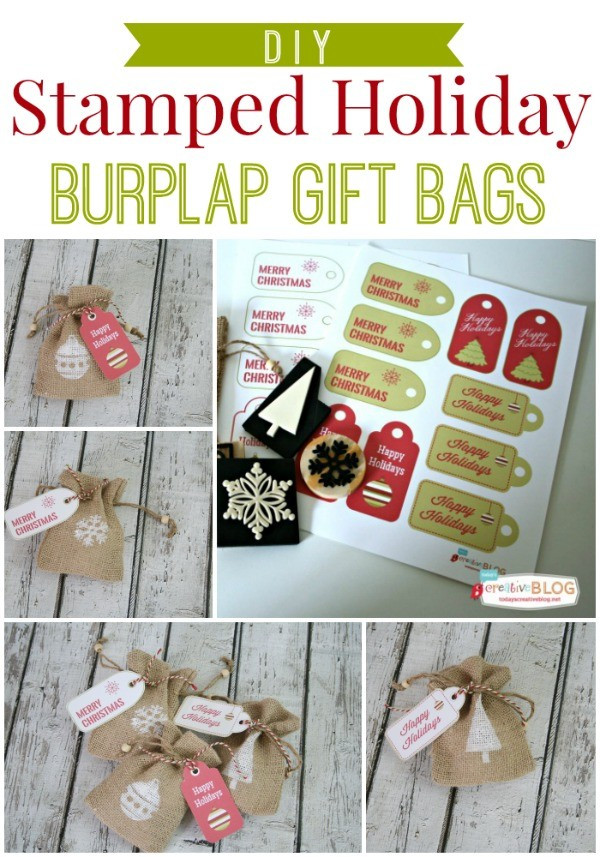 Best ideas about Small DIY Gifts
. Save or Pin DIY Stamped Burlap Gift Bags Now.