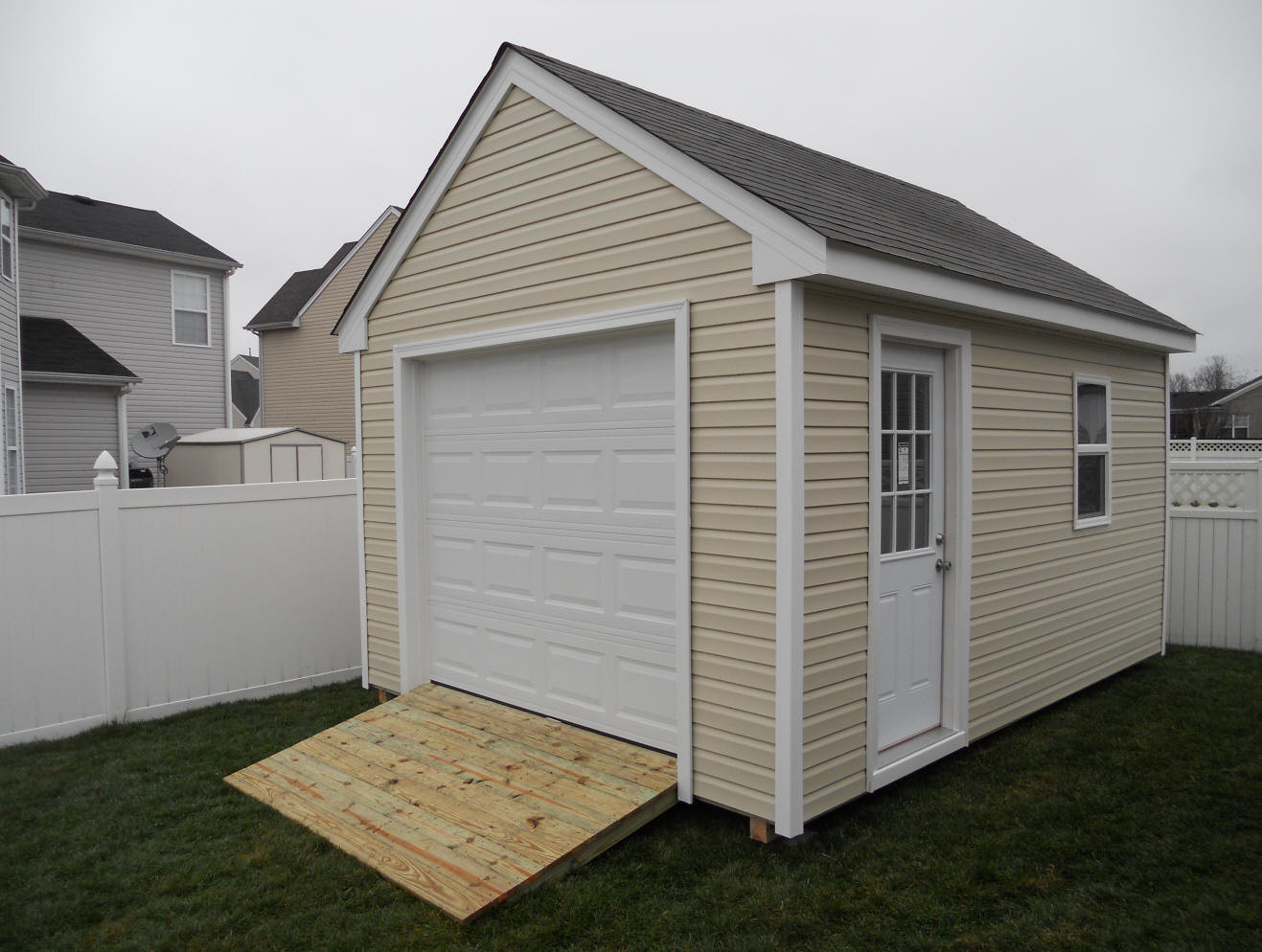 Best ideas about Small Garage Ideas
. Save or Pin Overhead Small Garage Doors for Sheds Now.