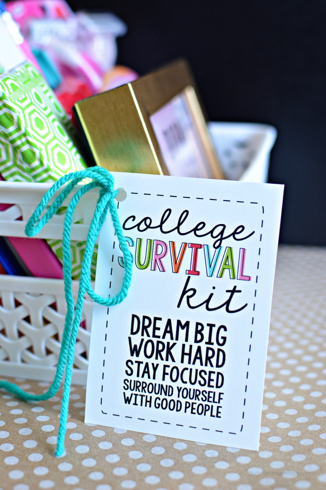 Best ideas about Small Graduation Gift Ideas
. Save or Pin College Survival Kit with Printables Now.