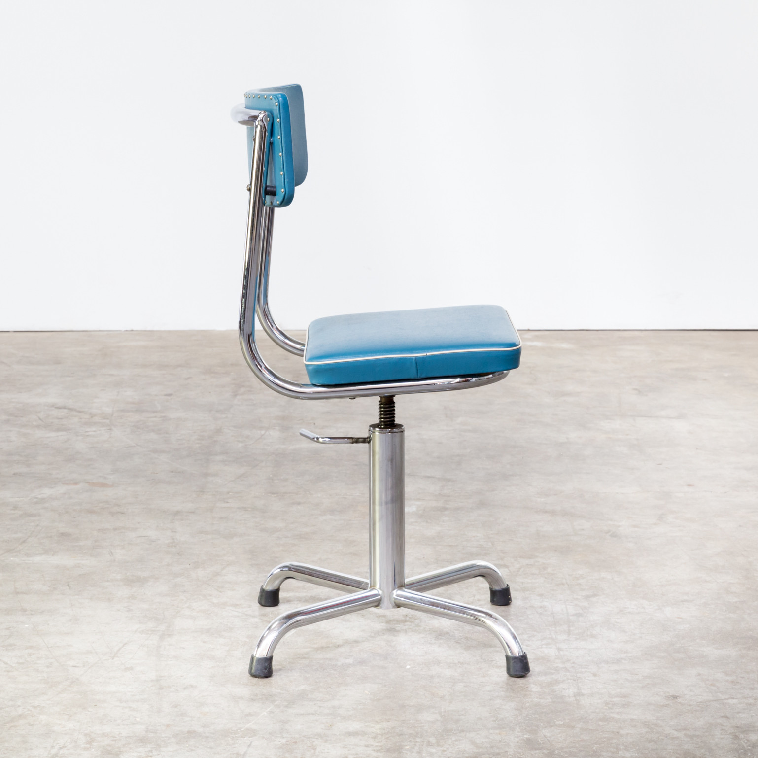 Best ideas about Small Office Chair
. Save or Pin 60s Small office chair blauw skai with white trim Now.