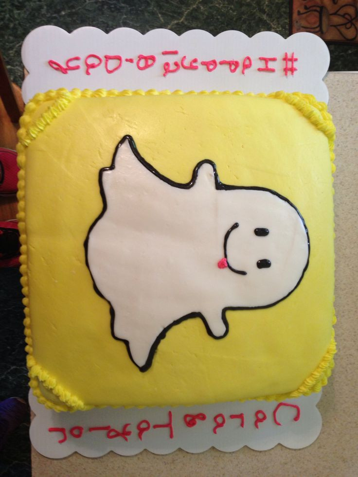 Best ideas about Snapchat Birthday Cake
. Save or Pin Snapchat cake made by me Stuff to make Now.