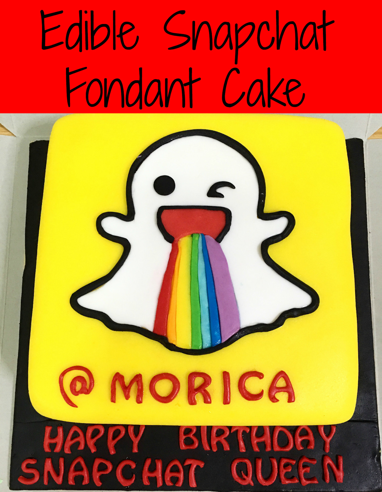 Best ideas about Snapchat Birthday Cake
. Save or Pin Snapchat Cake Sherbakes Now.