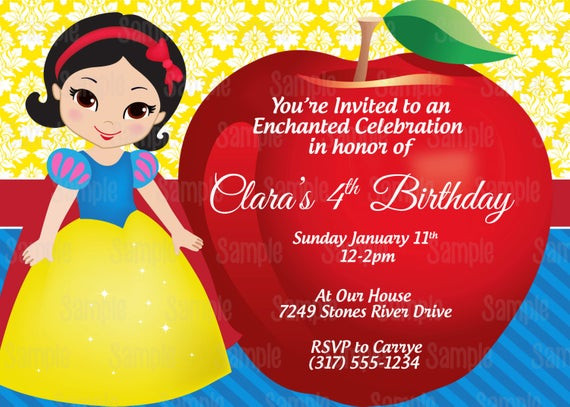 Best ideas about Snow White Birthday Invitations
. Save or Pin Printable Snow White Birthday Party Invitation plus FREE blank Now.