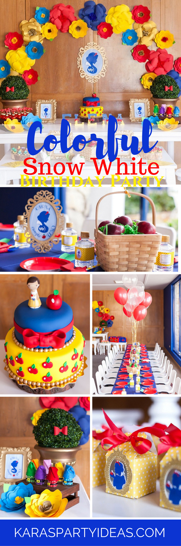 Best ideas about Snow White Birthday Party Ideas
. Save or Pin Kara s Party Ideas Colorful Snow White Birthday Party Now.