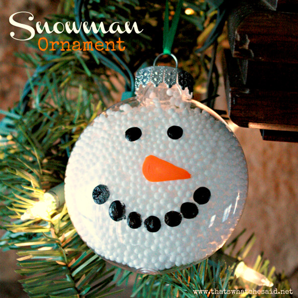 Best ideas about Snowman Ornaments DIY
. Save or Pin Christmas ornament craft ideas for your kids to make Now.