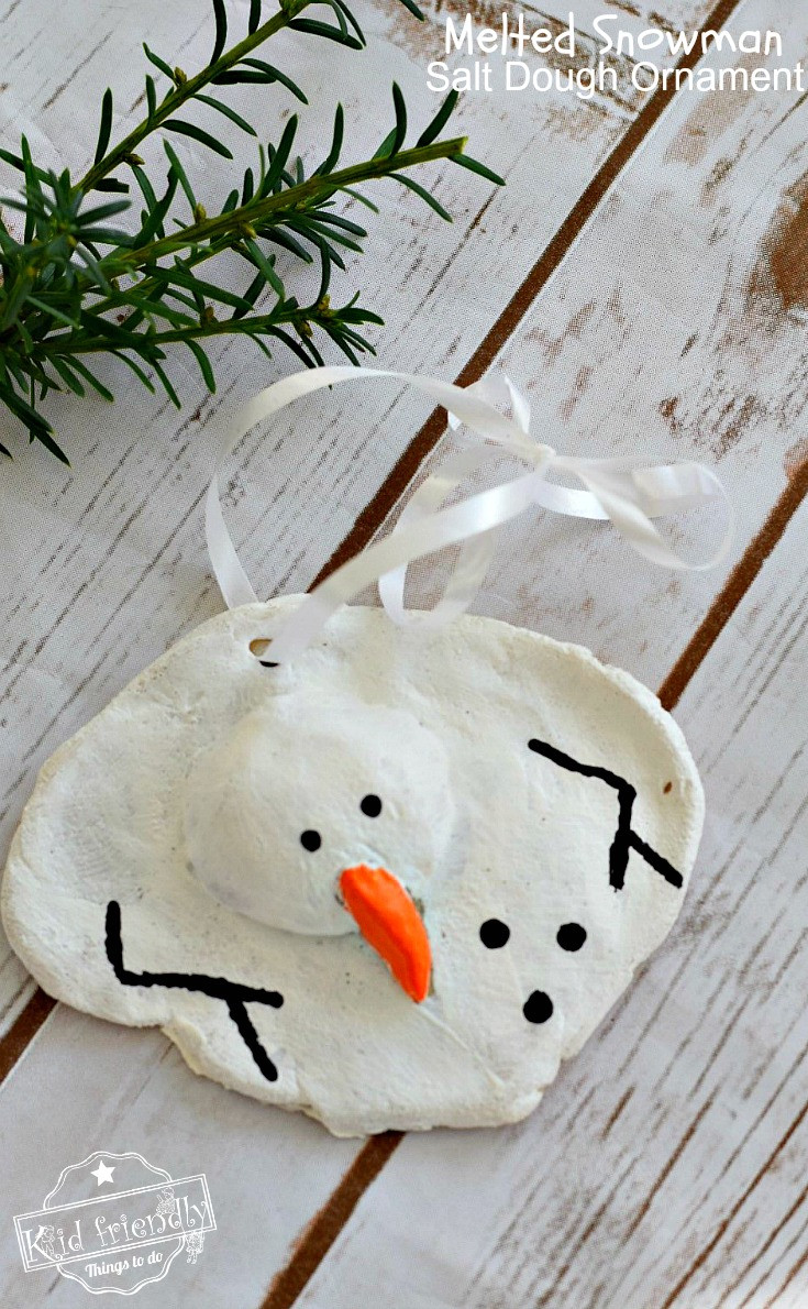 Best ideas about Snowman Ornaments DIY
. Save or Pin A DIY Melted Snowman and Candy Cane Salt Dough Ornament Now.