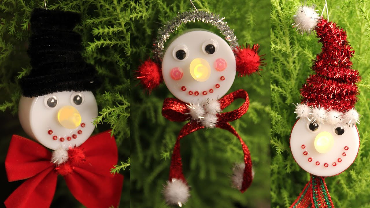Best ideas about Snowman Ornaments DIY
. Save or Pin Snowman Tea Light Christmas Ornaments Cheap Easy Now.