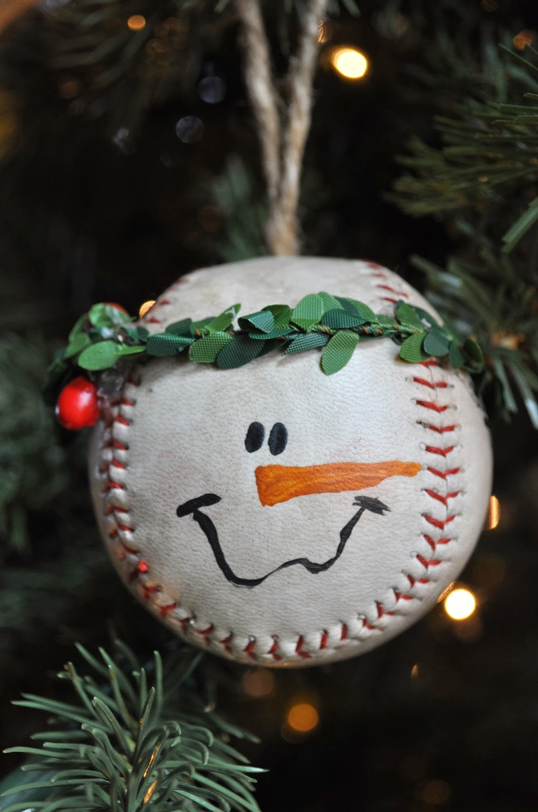 Best ideas about Snowman Ornaments DIY
. Save or Pin Grassy Branch Farm Baseball Snowman Ornament Now.