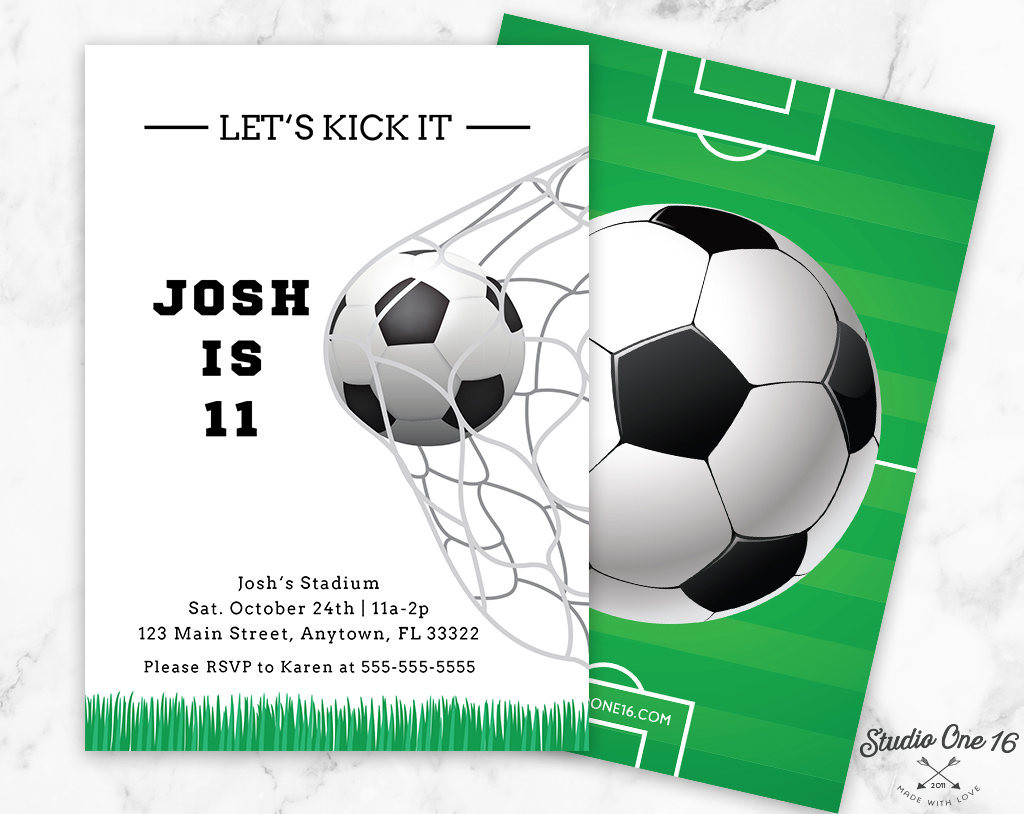 Best ideas about Soccer Birthday Invitations
. Save or Pin Soccer Birthday Invitation Soccer Invitation Soccer Party Now.