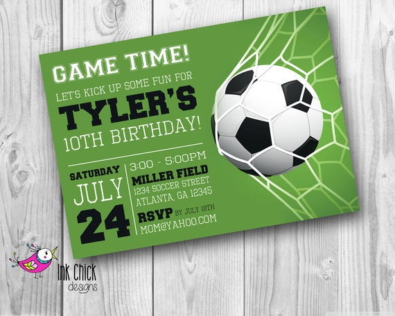 Best ideas about Soccer Birthday Invitations
. Save or Pin Soccer Birthday Invitation Sports Invitation Football Party Now.