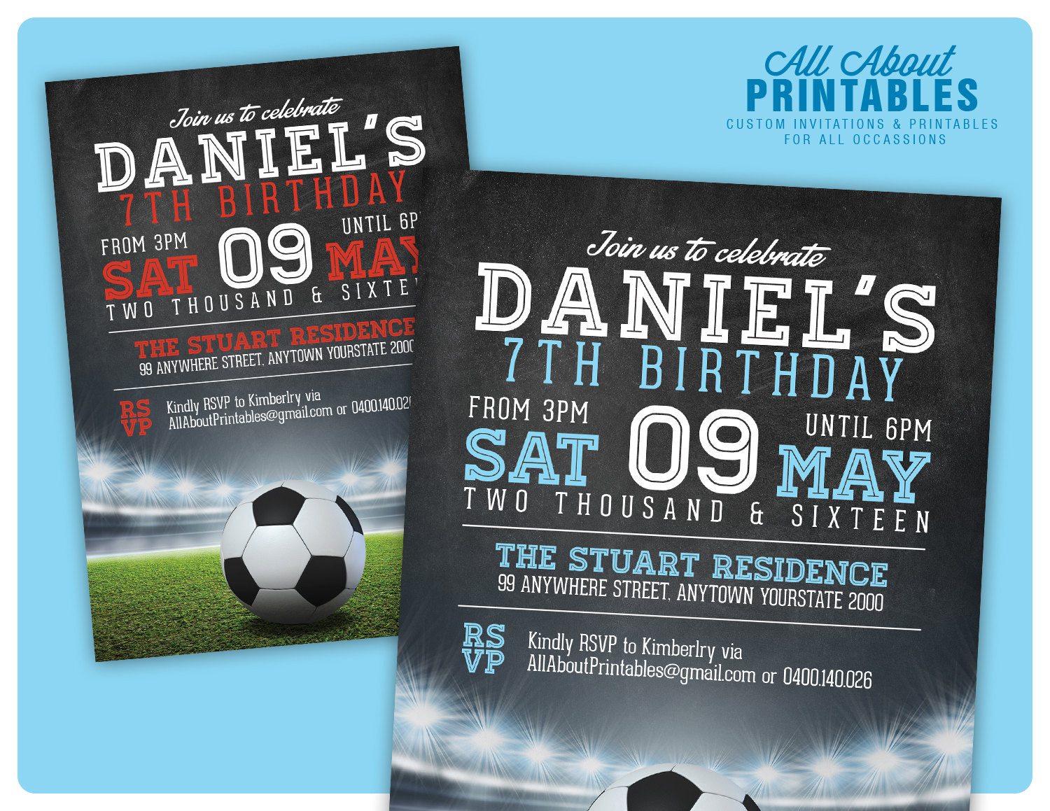Best ideas about Soccer Birthday Invitations
. Save or Pin Soccer Birthday Invitation Boy or Girl by AllAboutPrintables Now.