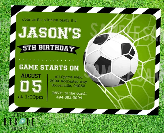 Best ideas about Soccer Birthday Invitations
. Save or Pin SOCCER INVITATION SOCCER Birthday party Soccer birthday Now.
