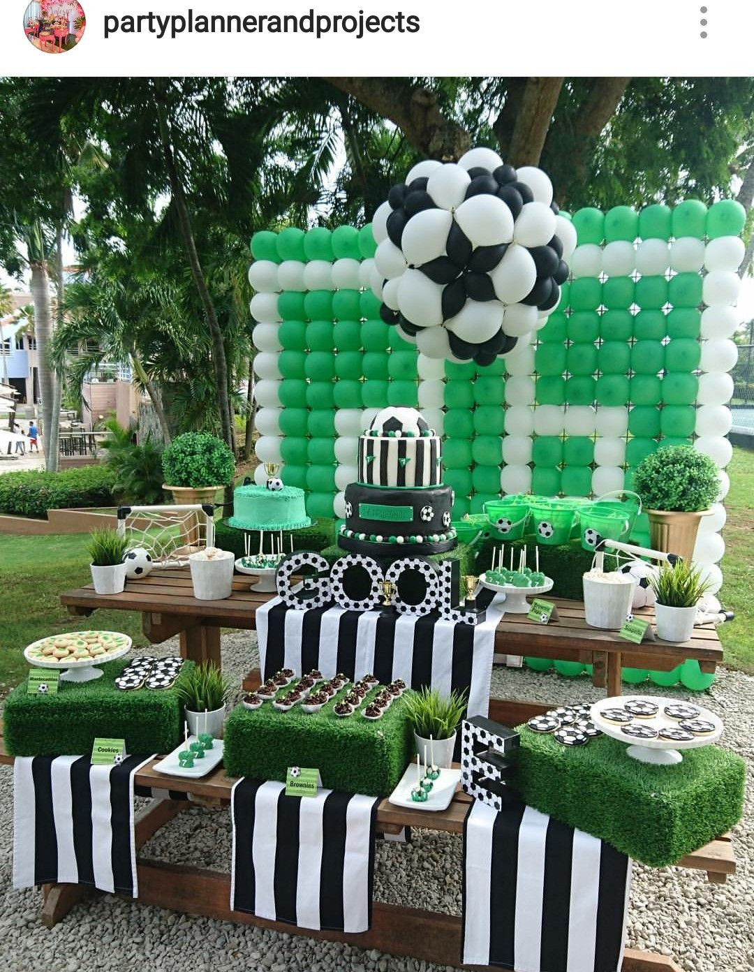 Best ideas about Soccer Birthday Party
. Save or Pin Soccer Theme Birthday Party Dessert Table and Decor Now.