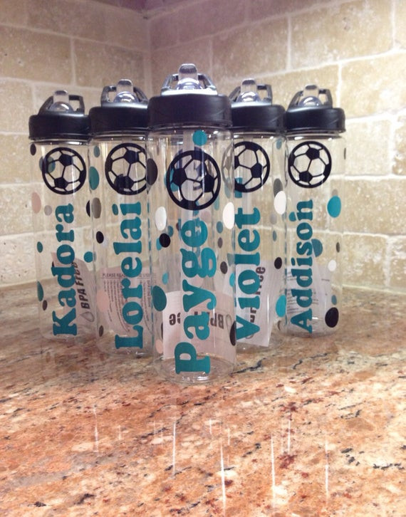 Best ideas about Soccer Team Gift Ideas
. Save or Pin Personalized Soccer Bottles Team ts by AtoZVinylCreations Now.