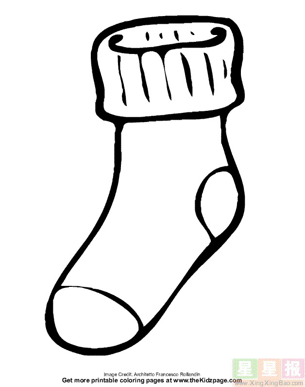 Best ideas about Socks Coloring Pages For Kids
. Save or Pin 一只袜子简笔画 Now.