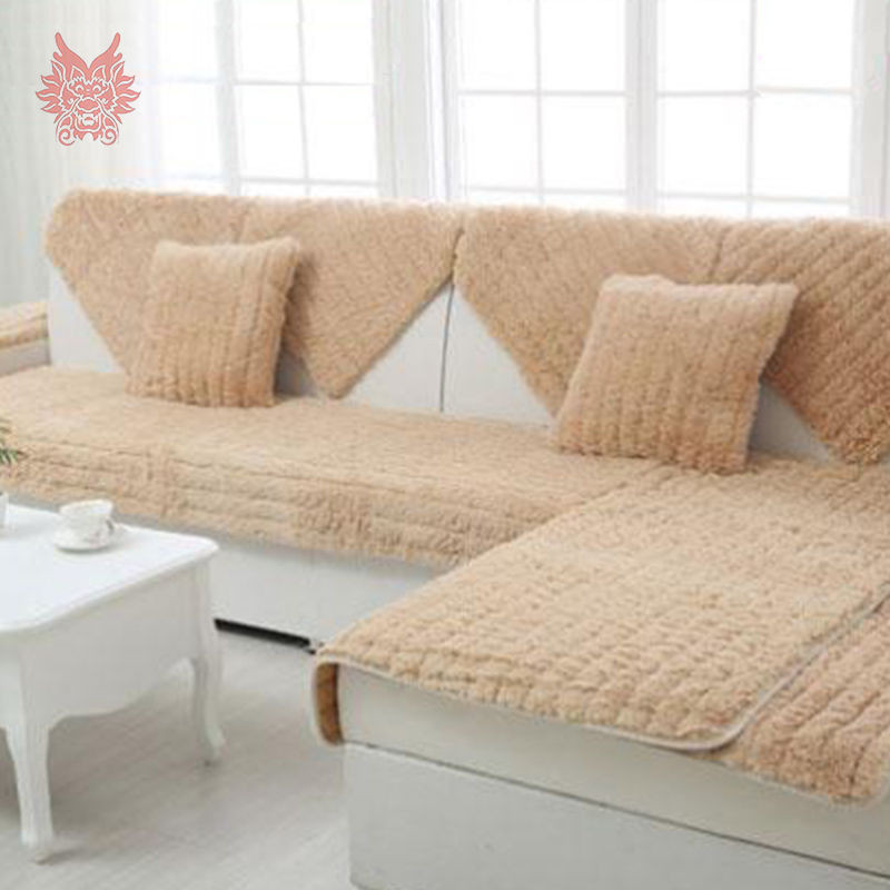 Best ideas about Sofa Covers For Sectional
. Save or Pin Long fur Sofa cover plush slipcovers winter canape for Now.