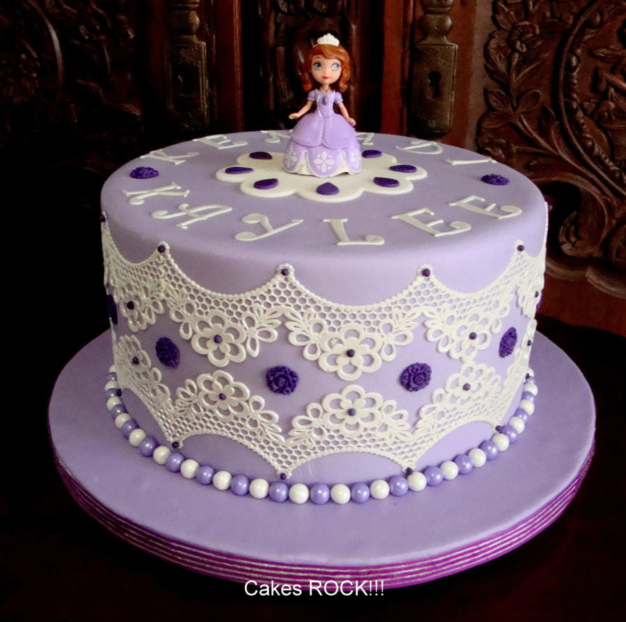 Best ideas about Sofia Birthday Cake
. Save or Pin Sofia the First in Cake Lace cake by Cakes ROCK Now.