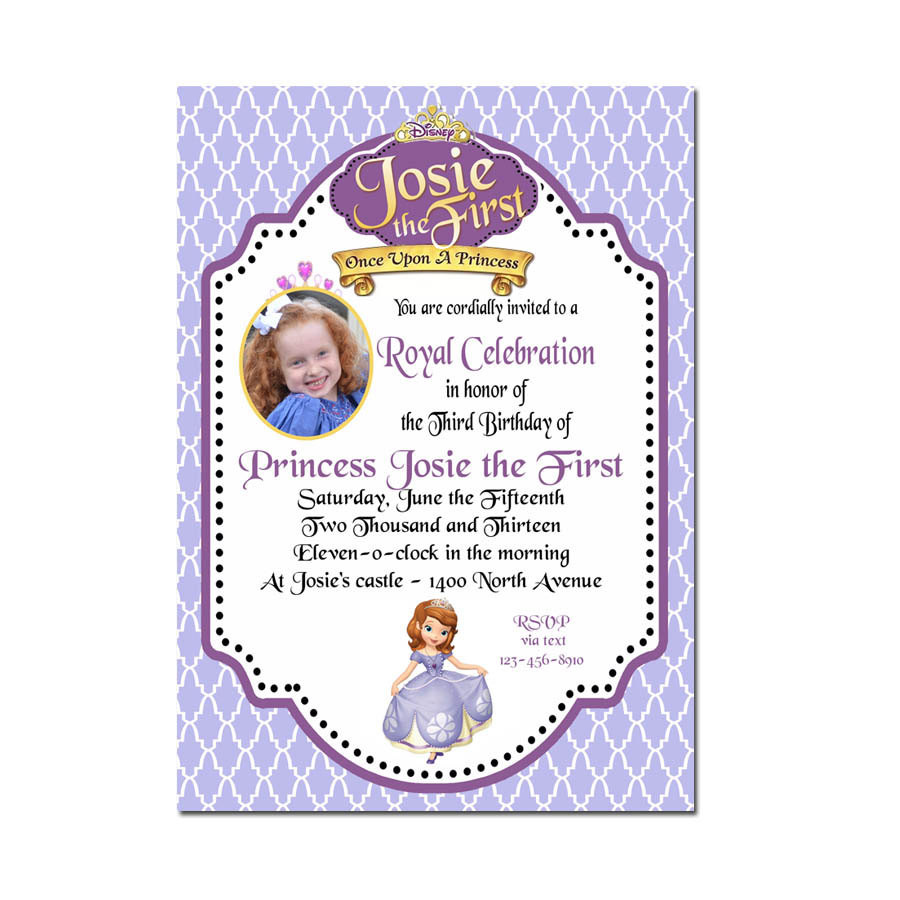Best ideas about Sofia The First Birthday Invitations
. Save or Pin Sofia the First Invitation Sofia the first birthday Now.