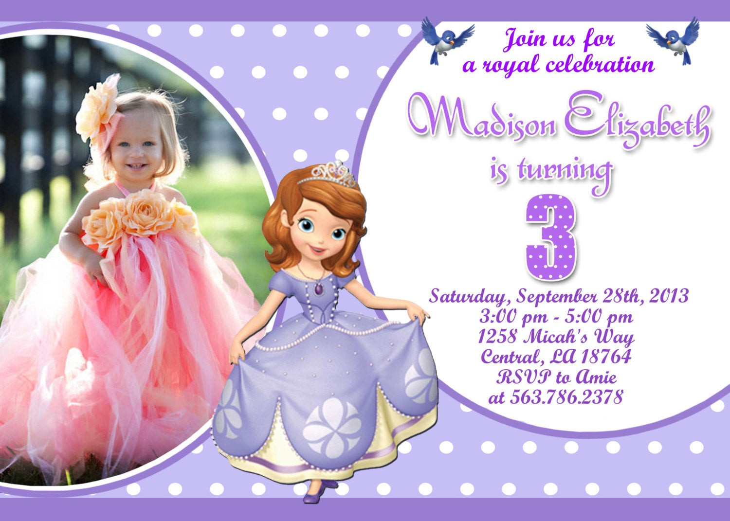 Best ideas about Sofia The First Birthday Invitations
. Save or Pin Unavailable Listing on Etsy Now.