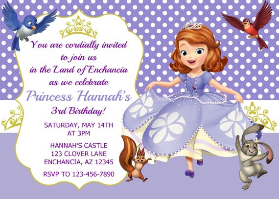 Best ideas about Sofia The First Birthday Invitations
. Save or Pin Sofia the First invitation Princess Sofia Invitation Now.