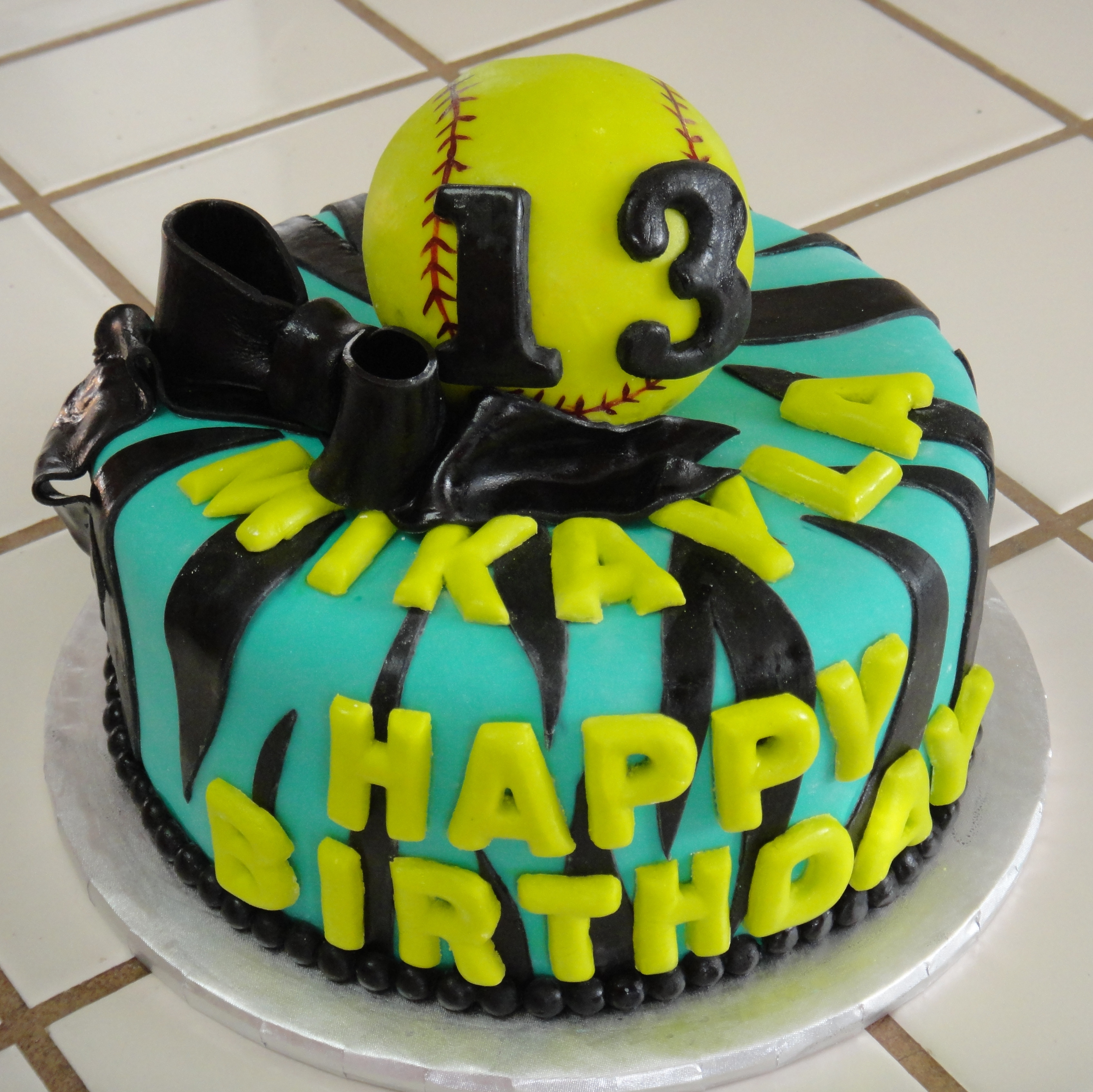 Best ideas about Softball Birthday Cake
. Save or Pin Girls Softball Cake Cake Ideas and Designs Now.