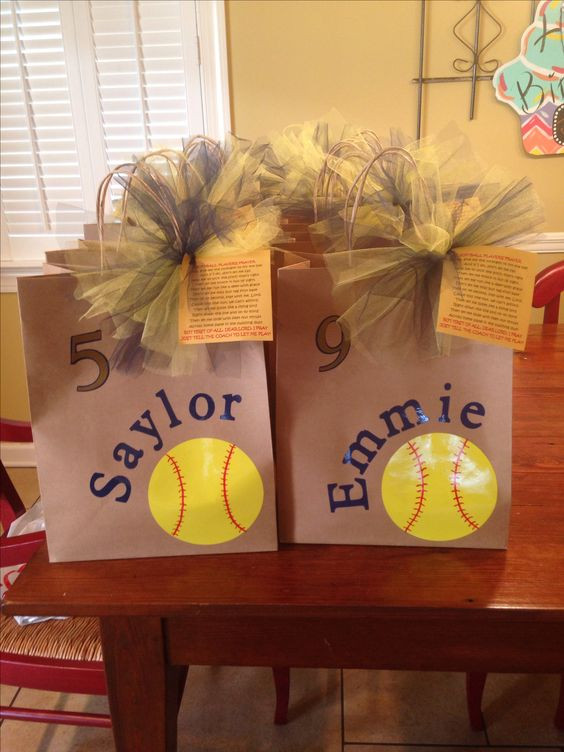 Best ideas about Softball Gift Bag Ideas
. Save or Pin Softball Good luck and Bags on Pinterest Now.