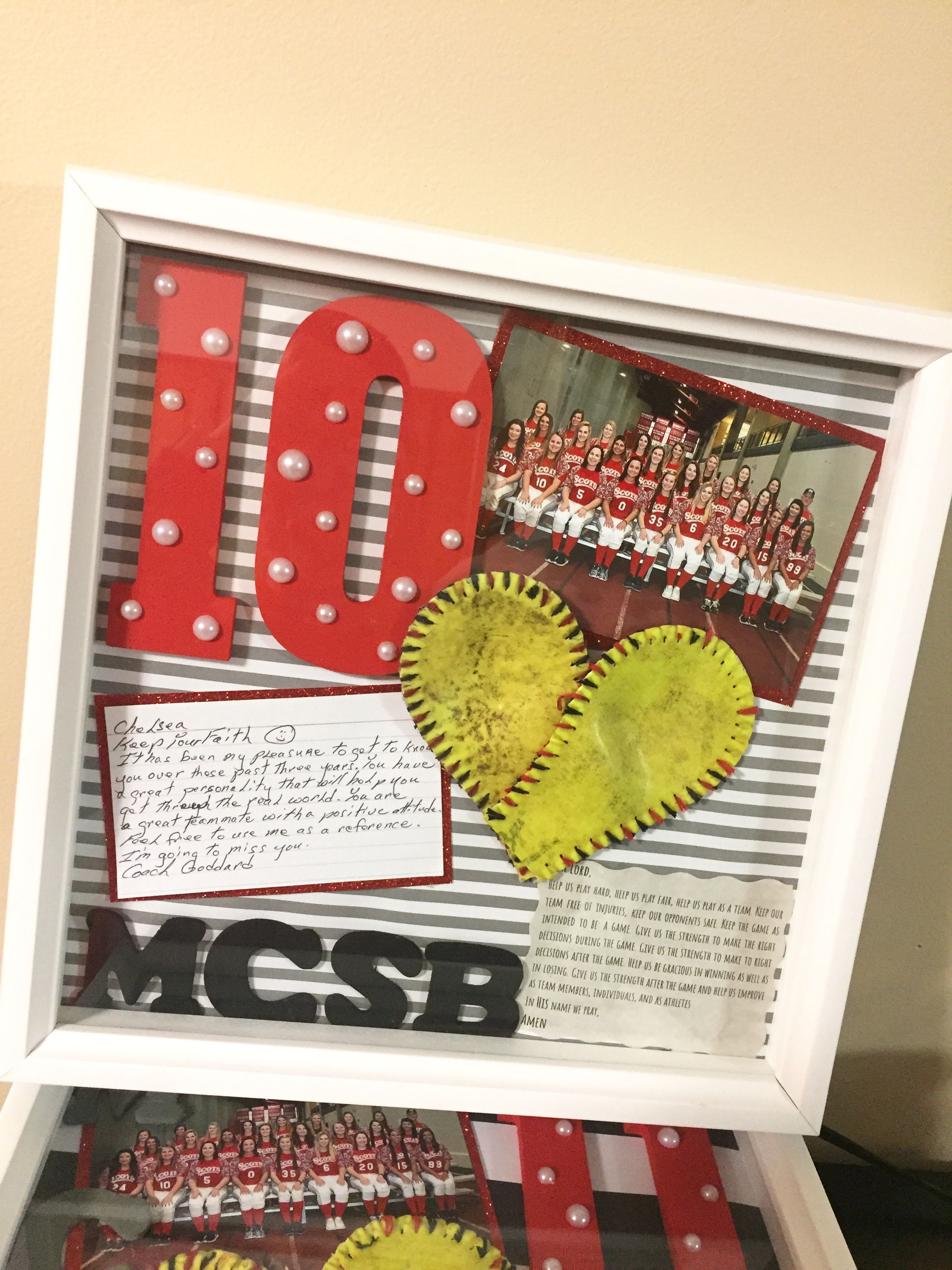 Best ideas about Softball Senior Night Gift Ideas
. Save or Pin Senior night shadow box Diy Pinterest Now.