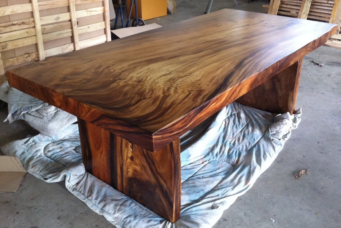 Best ideas about Solid Wood Dining Table
. Save or Pin Live Edge Dining Table Reclaimed Solid Slab Acacia Wood Now.