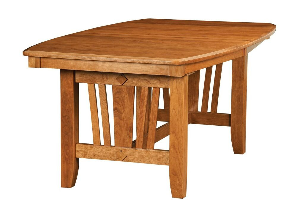 Best ideas about Solid Wood Dining Table
. Save or Pin Amish Mission Madison Trestle Dining Table Solid Wood Oak Now.