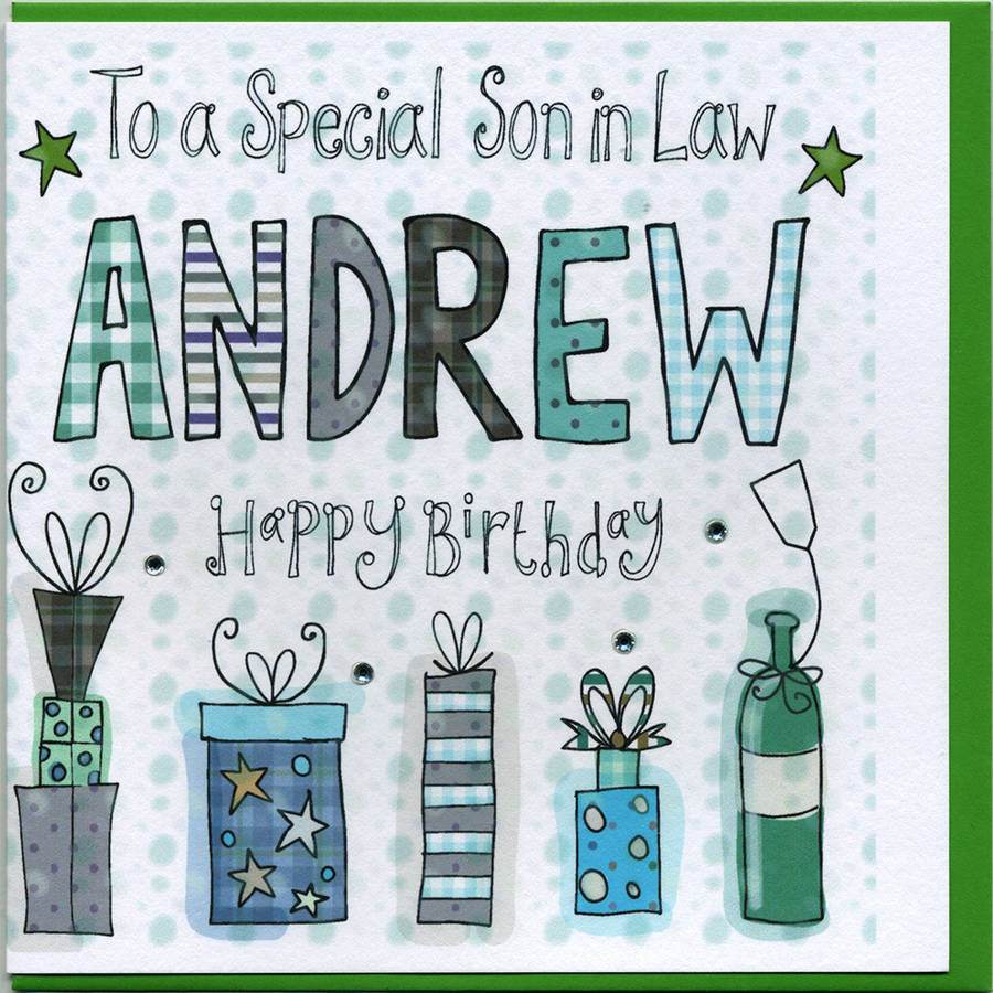 Best ideas about Son In Law Birthday Card
. Save or Pin personalised son in law birthday card by claire sowden Now.