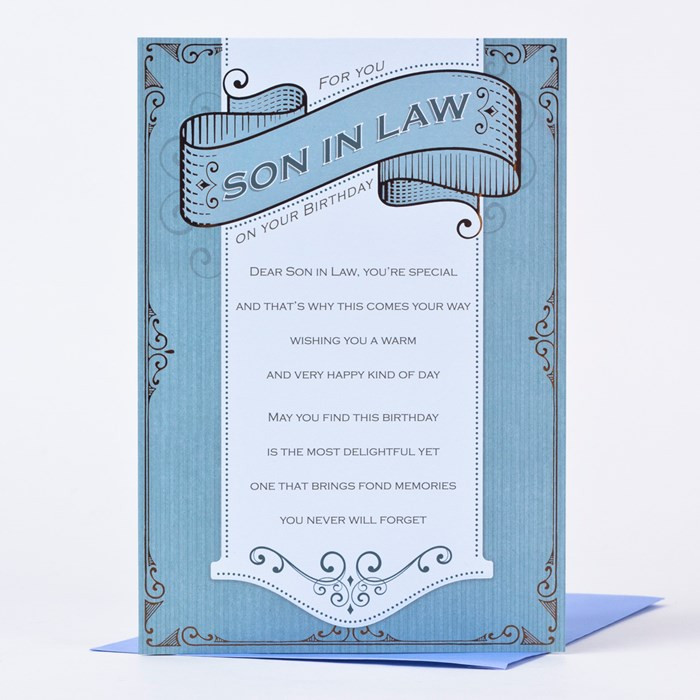 Best ideas about Son In Law Birthday Card
. Save or Pin Birthday Card Son in Law Bronze Border Now.