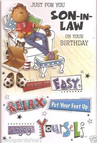 Best ideas about Son In Law Birthday Card
. Save or Pin Just for you Son in Law Happy Birthday Now.