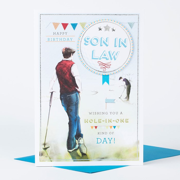 Best ideas about Son In Law Birthday Card
. Save or Pin Birthday Card Son In Law Golfer Now.