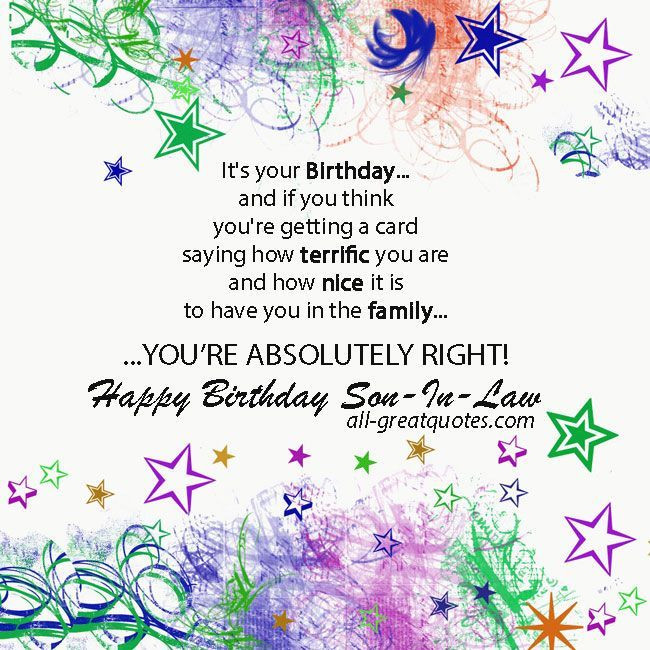 Best ideas about Son In Law Birthday Wishes
. Save or Pin 78 Best ideas about Son In Law on Pinterest Now.