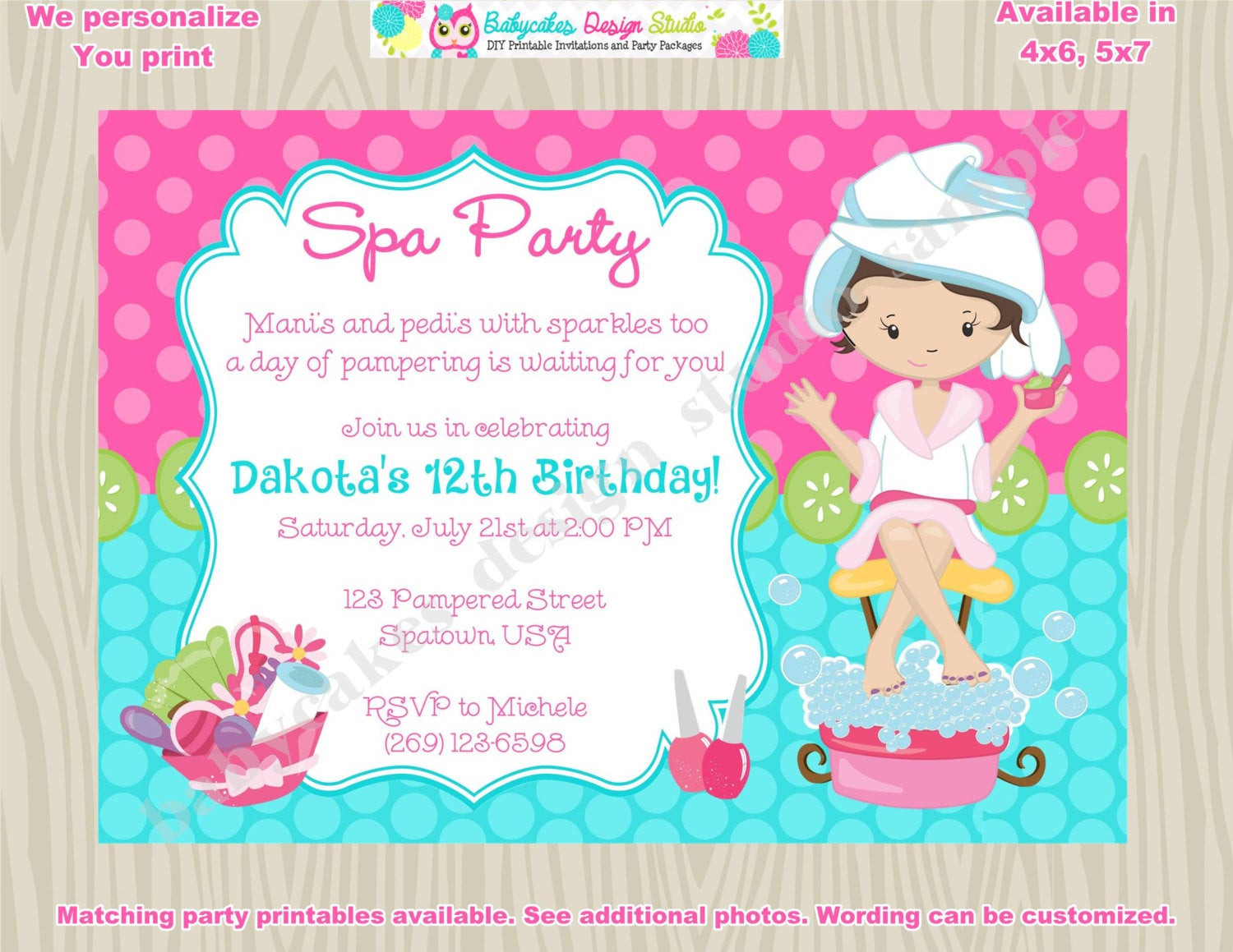 Best ideas about Spa Birthday Party Invitations
. Save or Pin Spa party invitation spa birthday invitation invite spa day Now.