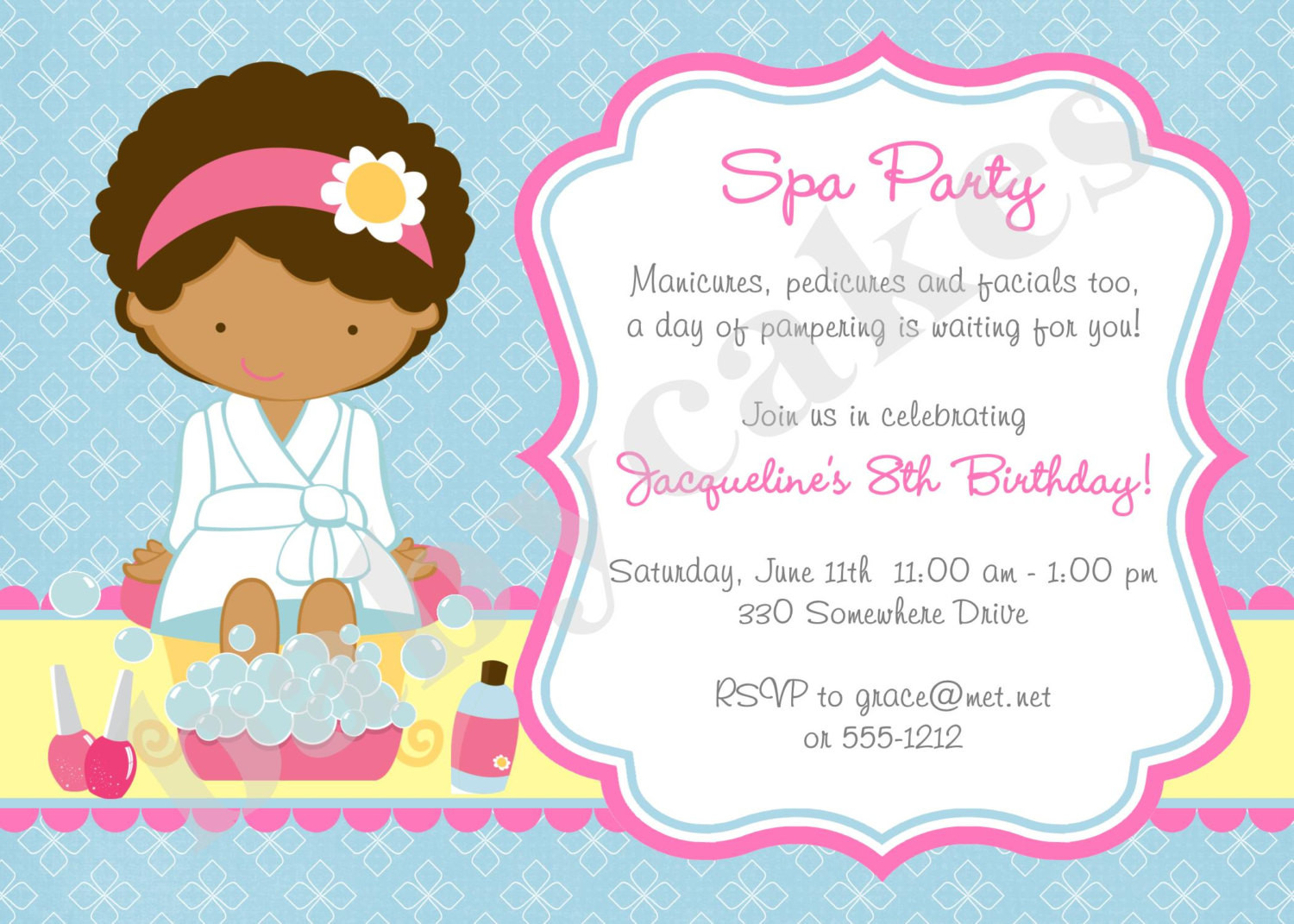 Best ideas about Spa Birthday Party Invitations
. Save or Pin Spa Party Invitation Spa Birthday Party Invitation invite Spa Now.