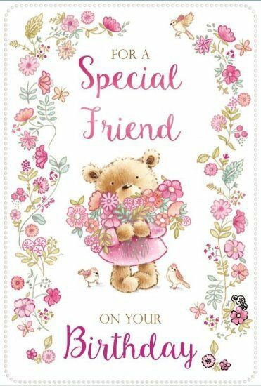 Best ideas about Special Friend Birthday Card
. Save or Pin FOR A SPECIAL Friend Happy Birthday Card with Bear and Now.