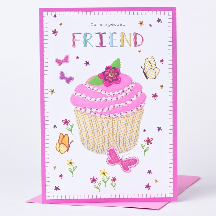 Best ideas about Special Friend Birthday Card
. Save or Pin Birthday Card Cupcake For A Special Friend Now.