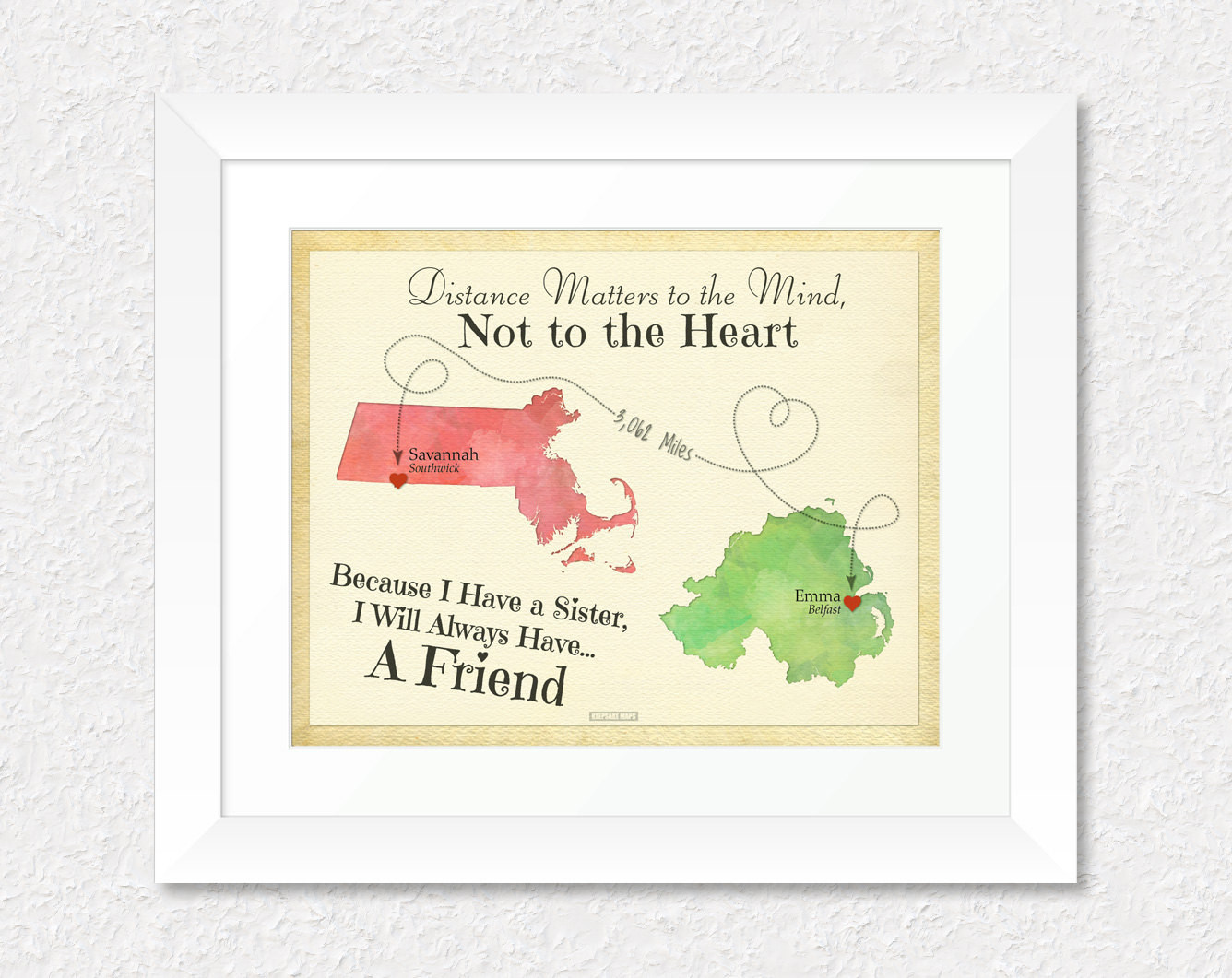 Best ideas about Specialized Birthday Gifts
. Save or Pin Special Birthday Gift Print for Sister Personalized Map Now.