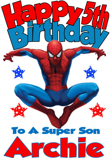 Best ideas about Spiderman Birthday Card
. Save or Pin Personalised Birthday Card SPIDERMAN ANY NAME AGE Now.