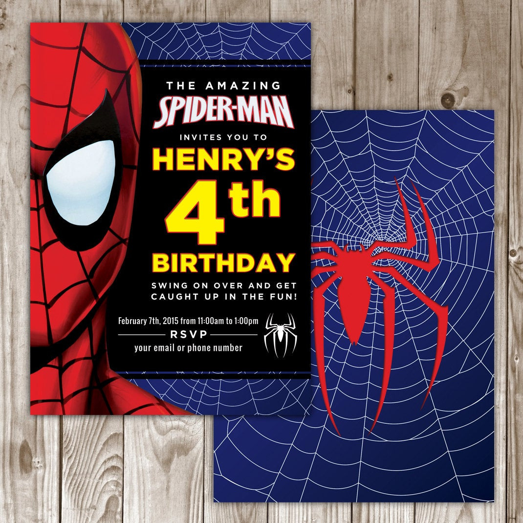 Best ideas about Spiderman Birthday Invitations
. Save or Pin Spiderman Birthday Invitation Now.