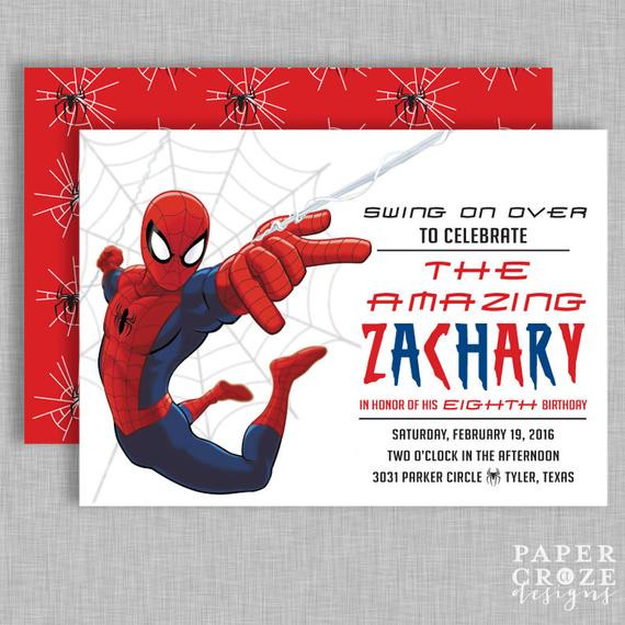 Best ideas about Spiderman Birthday Invitations
. Save or Pin Spiderman Birthday Party Invitation Now.