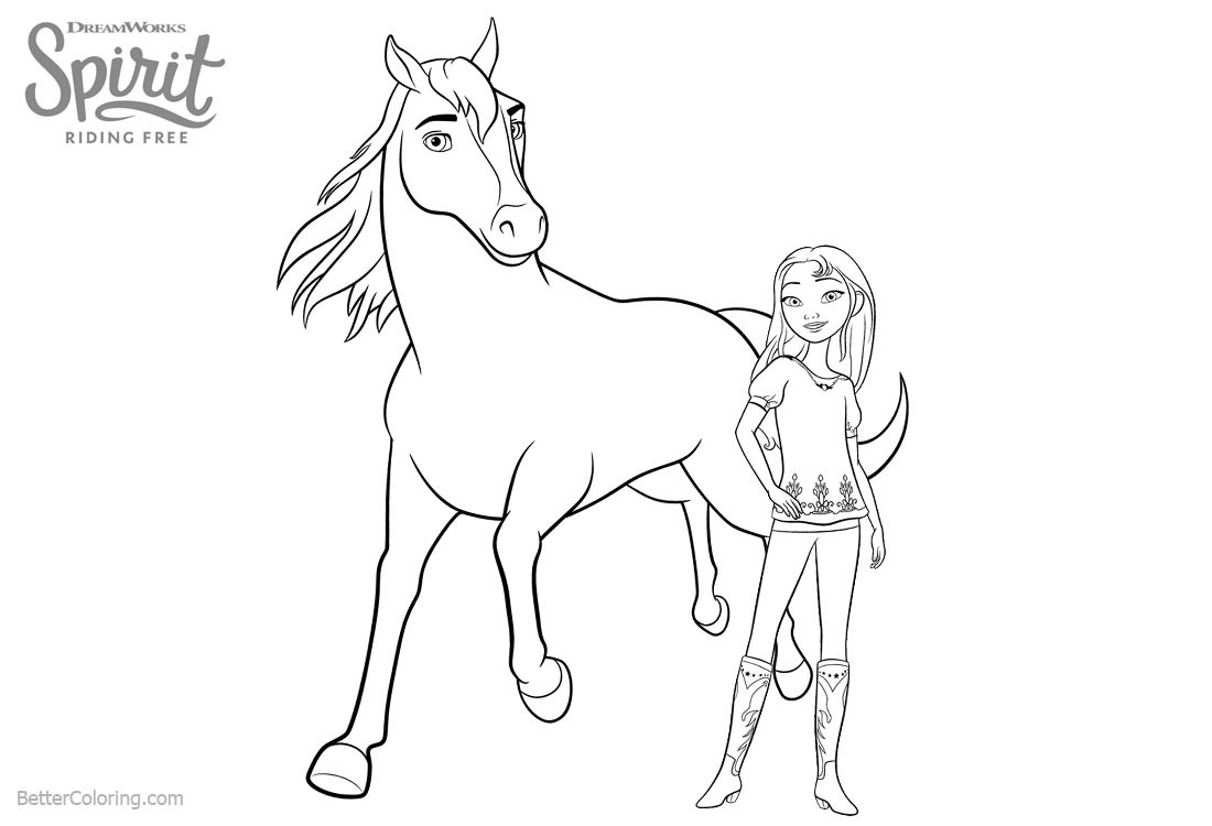 Best ideas about Spirit Riding Free Coloring Pages
. Save or Pin Spirit Riding Free Coloring Pages Lucky and Horse Spirit Now.