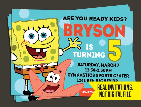 Best ideas about Spongebob Birthday Invitations
. Save or Pin Spongebob Invitation Spongebob Birthday Invitation Now.