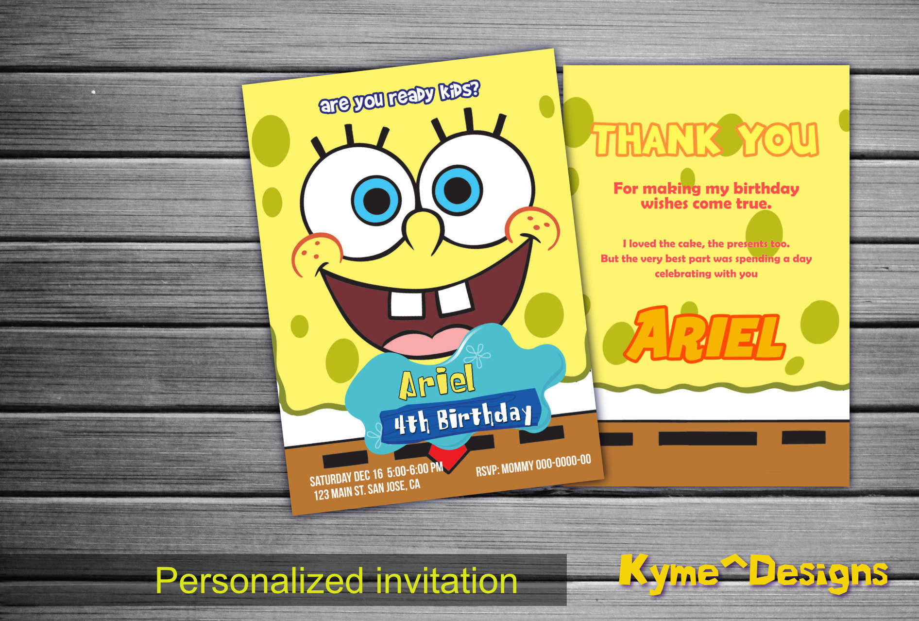 Best ideas about Spongebob Birthday Invitations
. Save or Pin SpongeBob Invitation SpongeBob Personalized Birthday Party Now.