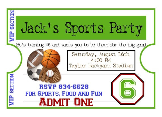 Best ideas about Sports Birthday Invitations
. Save or Pin Personalized Sports Invitations Football Basketball Soccer Now.